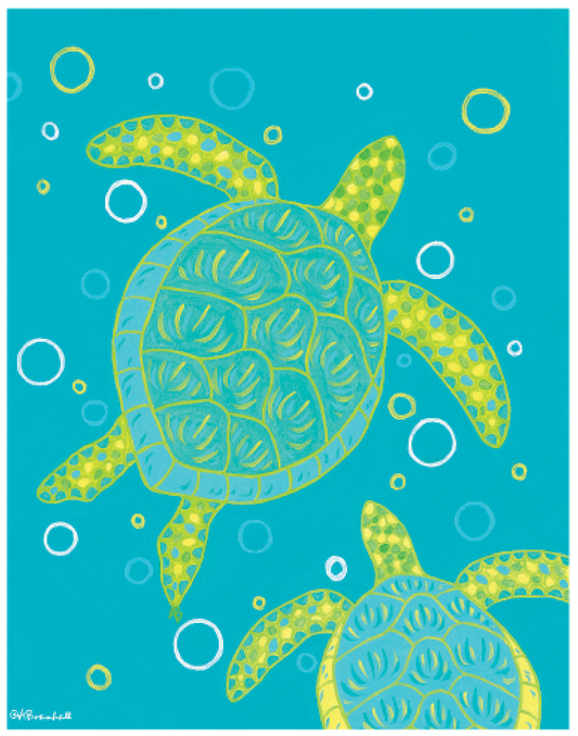 Turtles 11x14 Poster Print