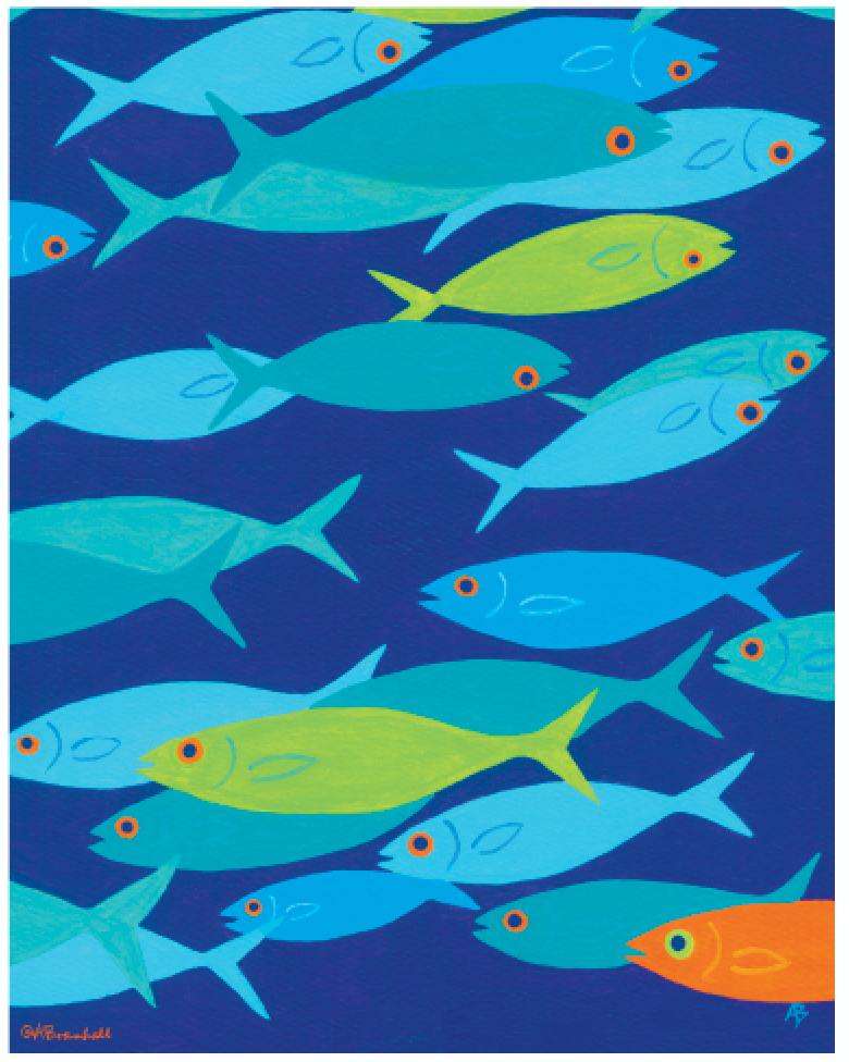 Wee Fish 11x14 Poster Print