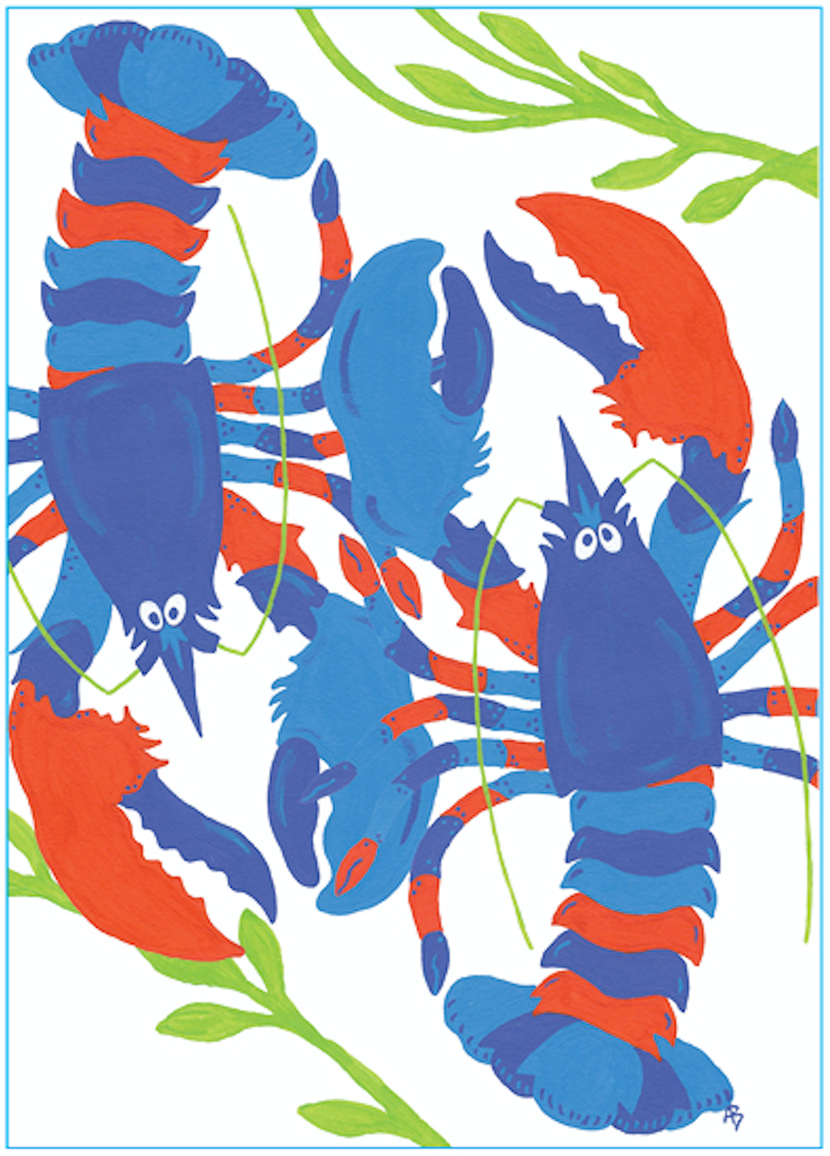 Midnight Lobsters Card
