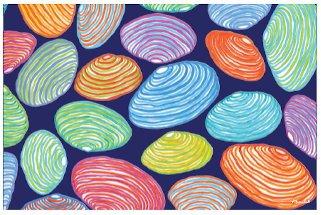 Colorful Clams Placemat
