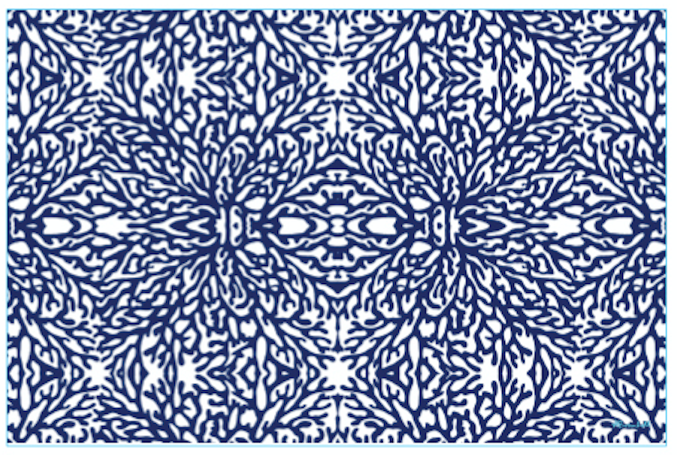 Midnight Coral Placemat