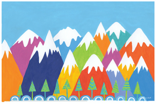 Happy Mountains Placemat