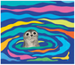 Harbor Seal & Wee Fish Microfiber Cloth