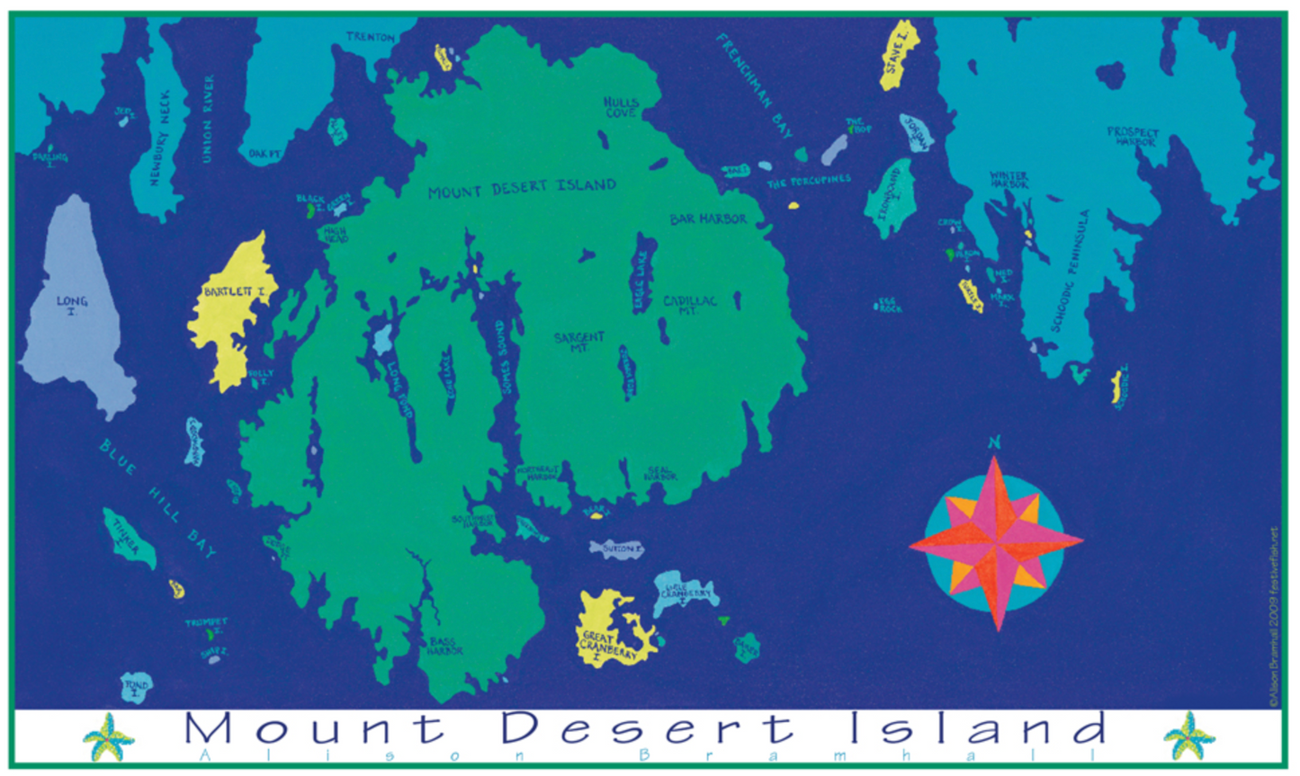 Mount Desert Island, Maine Chart