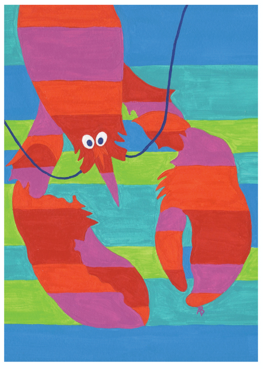 Clapboard Lobster Card