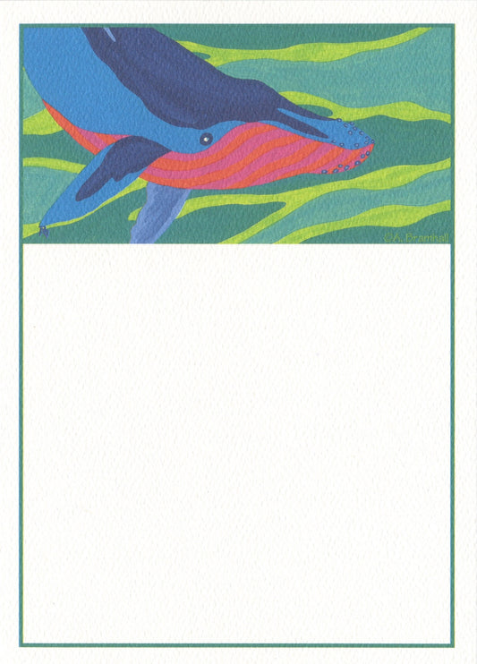 Big Whale 6 Note Cards